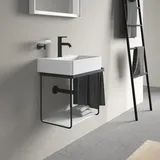 Duravit DuraSquare Metallkonsole wandhängend, zu Waschtisch 073245, schwarz matt