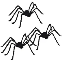 vidaXL Halloween Spinnen Dekoration 3 St. Schwarz 150 cm