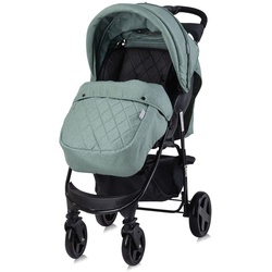 Lorelli Kinderwagen Buggy Olivia, Zubehörbox, Fußabdeckung, verstellbar, Korb grün