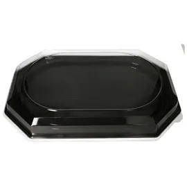 Papstar Servierplatte PET 45 cm x 30 cm 10 St. Schwarz