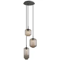 s.luce Velo 3-flg. Ø 40 cm rund schwarz