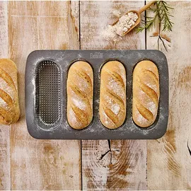 RBV Birkmann Backblech Baguette Edelstahl Schwarz