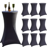 Baumarktplus 10x Stehtischhusse Grau