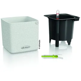 LECHUZA Cube Color Komplettset 14 x 14 x 14 cm weiß