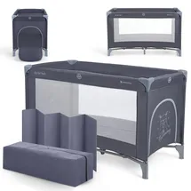 KIKKABOO Reisebett mit 1 Ebene & Blue & One Size