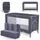 KIKKABOO Reisebett mit 1 Ebene & Blue & One Size