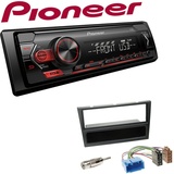 Pioneer 1-DIN Autoradio USB AUX Android Einbauset für Suzuki Wagon R+ 2000-2006