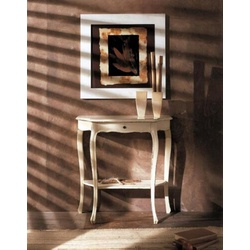 JVmoebel Konsolentisch Möbel Holzkonsole Beistell Italienische Konsole Tisch Konsolen Tische weiß