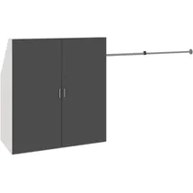 VCM Dachschrägen Kleiderschrank mit Stange Dacho L
