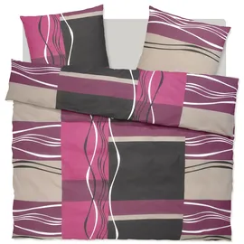 OTTO home Kelian Linon lila 200 x 200 cm + 2x 80 x 80 cm