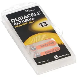 Duracell 60x Duracell Hörgerätebatterie Da13 Zn 1,4v Hearing Aid