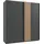 WIMEX Schwebetürenschrank Lüneburg 180 x 198 x 65 cm Schwarz