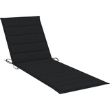 vidaXL Sonnenliegen-Auflage Schwarz 200x60x3 cm Oxford-Gewebe