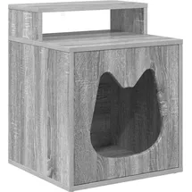 vidaXL Katzenhaus Graues Sonoma 42,5 x 40 x 53,5 cm Holzwerkstoff - Grau