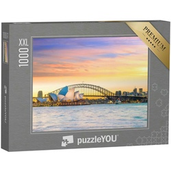 puzzleYOU Puzzle Puzzle 1000 Teile XXL „Weltberühmte Skyline von Sydney in Australien“, 1000 Puzzleteile, puzzleYOU-Kollektionen Sydney, Australien, Städte Weltweit