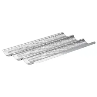 De Buyer PROFI Baguette Backblech 3 Baguettes