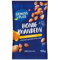 GENUSS PLUS Nüsse Honig-Mandeln, dragiert, 150 g, glutenfrei / laktosefrei*