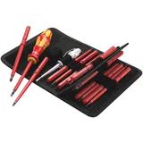 WERA VDE 60 i/65 i/67 i/16 VDE Wechselklingen-Set 16teilig Schlitz, Kreuzschlitz Phillips, Kreuzs