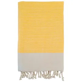 Le Comptoir de la Plage Athena Hamamtuch 200 x 200 cm gelb