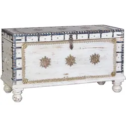 Holztruhe Dekotruhe im orientalischen Stil mit Metallgriffen