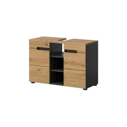 Waschbeckenunterschrank Canower See   , grau , Maße (cm): B: 80 H: 55