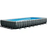 Intex Frame Swimming Pool Set "Ultra Quadra XTR",anthrazit,975 x 488 x 132 cm