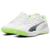 Puma NOVA SMASH Tennis Shoe, White-Luminous Blue-Fizzy Apple-Shadow Gray, 42 EU