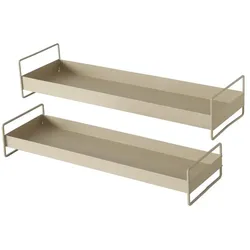 Deko Tablett Wolga 2 Stück beige