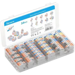 Sonoff D1-2 Wire Splicing Connector Pack, Verbindungsklemmen, 54 Stück