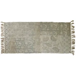 Chic Antique Teppich mit Druck und Fransen, 150x70 cm