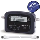 DUR-Line Satfinder SF 2500 Pro, DVB-S/S2,  inkl. Sat-Verbindungskabel (21 cm)