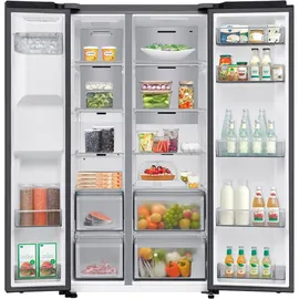 Samsung RS70F66KCFEF Side-by-Side (634 l, 1784 mm hoch, Schwarz)