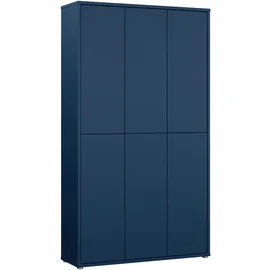 Forte Alice Springs Schuhschrank 109,2 x 34,9 x 191,9 cm Nachtblau