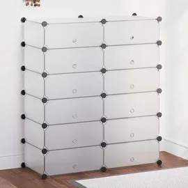 vidaXL Schuh-Organizer 12 Fächer 0 x 0 x 0 cm weiß / weiß