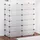vidaXL Schuh-Organizer 12 Fächer 0 x 0 x 0 cm weiß / weiß