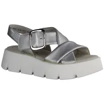 Gabor Plateau-Sandaletten Damen Silber 39