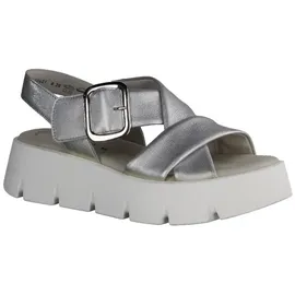 Gabor Plateau-Sandaletten Damen Silber 39