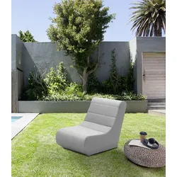 Sofaelement DOMO COLLECTION "Soleil, pflegeleichter und wetterfester Bezug", grau (anthrazit), B:73cm H:80cm T:102cm, 100% solution dyed Acryl, Polsterelemente, Outdoor, besonderes Design und Formgebung, individuell erweiterbar