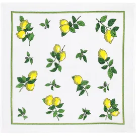 Kracht Küchen Textilien Zitronen Frottier Küchentuch bedruckt 50x50 cm gelb-grün 3er Pack