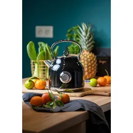 Adler AD 1346b Wasserkocher mit Thermometer, 2200w 1.7l Schwarz