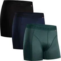 Danish Endurance Herren Sport-Shorts 3er Pack Atmungsaktiv Schnelltrocknend Performance Passform blau L