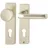 HOPPE Kurzschildgarnitur London grau/silber 54/227K/202KP/AP/113