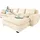 Home Affaire Ecksofa Cara Mia 325x87x183 cm Luxus-Microfaser Vintageoptik Recamiere beidseitig ohne Bettfunktion beige (creme), (54154831-0)