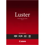 LU-101 PRO-Fotopapier Luster A3, 20 Blatt 260g/m2