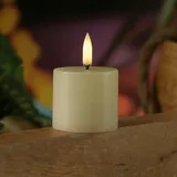 uYuni LED Mini Kerze Thea Uyuni Timer bis 400 Stunden D: 5cm creme