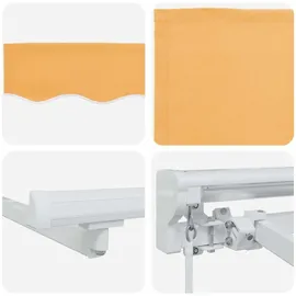 vidaXL Markise Sand 4,5 x 3 m weiß