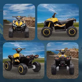 Homcom Elektro Quad für Kinder 12V gelb (1-tlg)