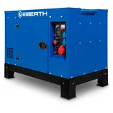 Eberth 15000 Watt Notstromaggregat Diesel, Stromerzeuger mit 18,4 PS, 4-Takt Dieselmotor, 3-Phasen Stromgenerator mit 1x 400V, 2x 230V, 1x 12V,