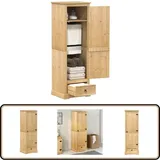 Vidaxl - Kleiderschrank Corona 55x50x170 cm Massivholz Kiefer - Holzschranks - Kleiderschrank - Massivholzkleiderschrank - Kiefernschrank