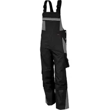 QUALITEX HIGH QUALITY WORKWEAR Latzhose PRO schwarz/grau Damen: 56 Herren: 62